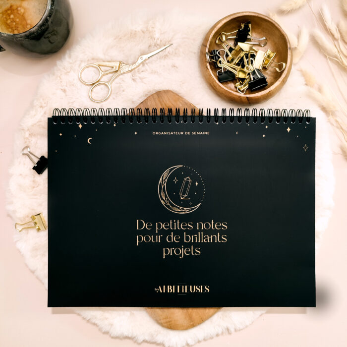 Organisateur de semaine céleste - noir