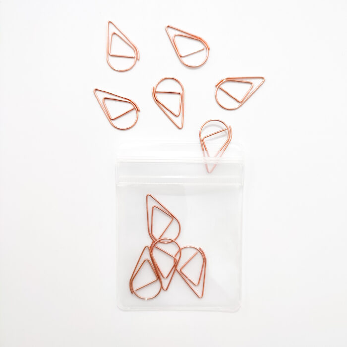 Trombones rose gold (paquet de 10 pièces)