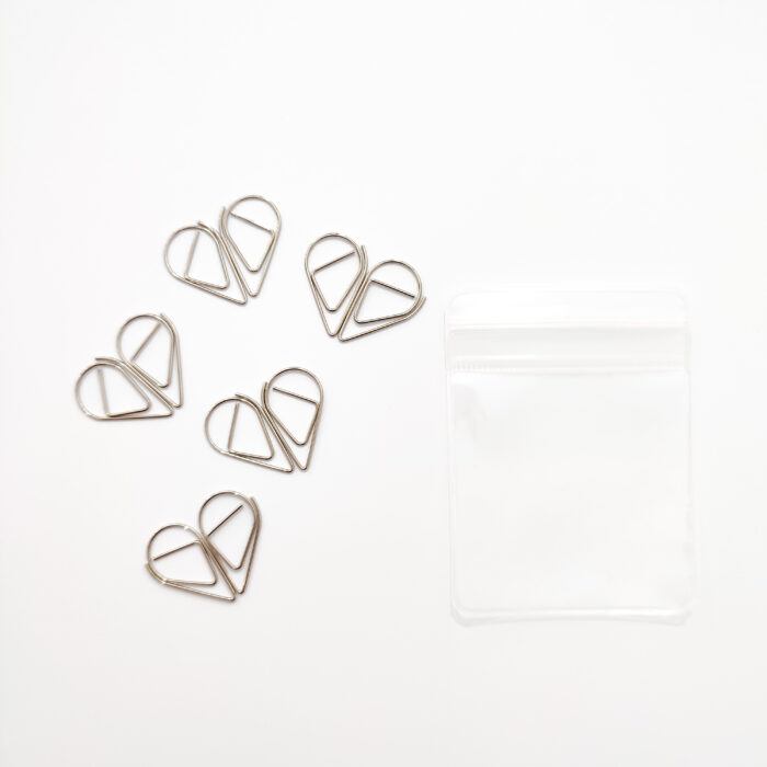 Trombones argent (paquet de 10 pièces)