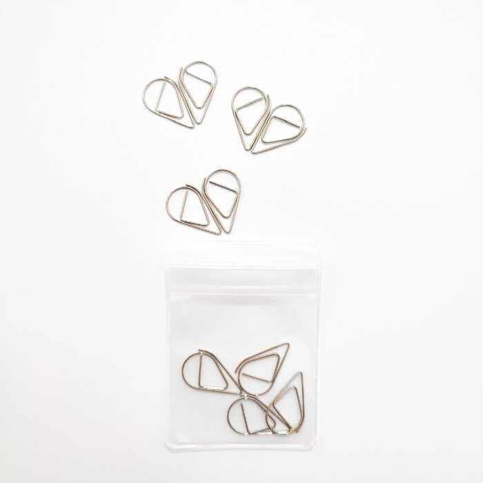 Trombones argent (paquet de 10 pièces)