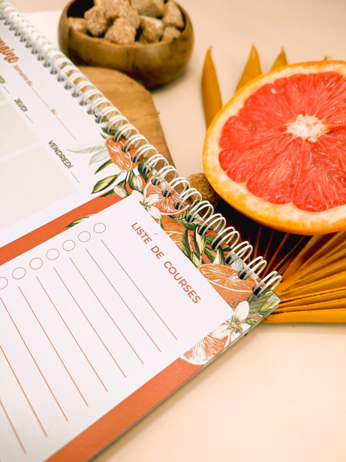 Organisateur de menus - Les douceurs vitaminées reliure spirale