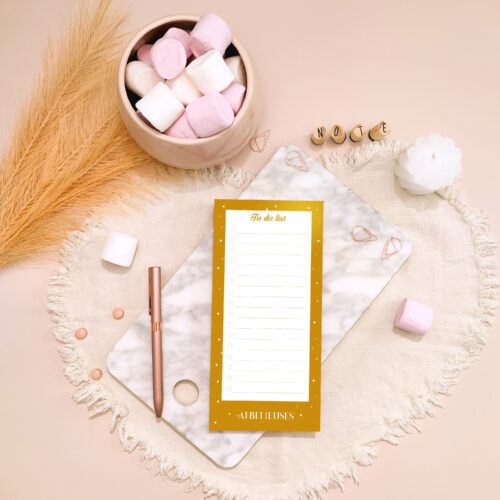 To do list cocooning - moutarde