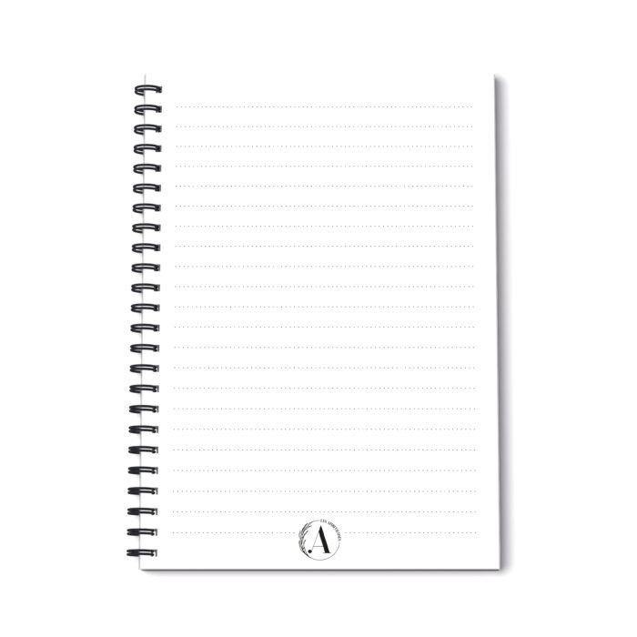 Carnet de notes céleste intérieur