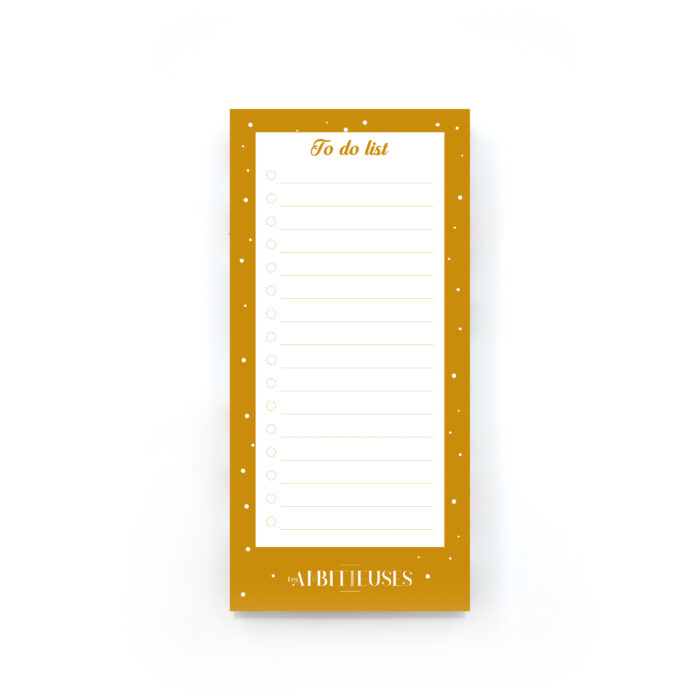 To do list moutarde recto