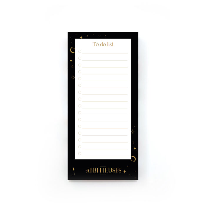 To do liste céleste noir recto fond blanc