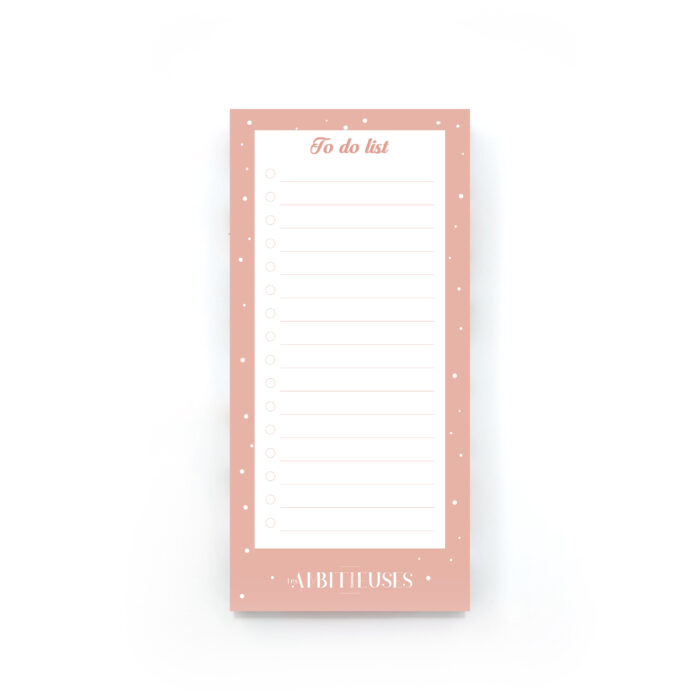 To do list rose recto