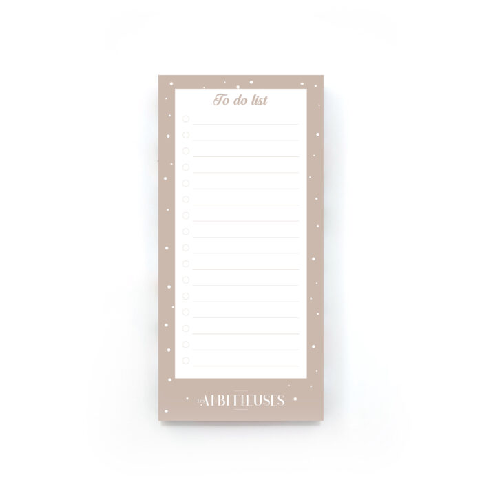To do list taupe recto