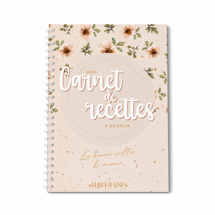 Carnet de recettes à remplir édition limité Maman exceptionnelle recto