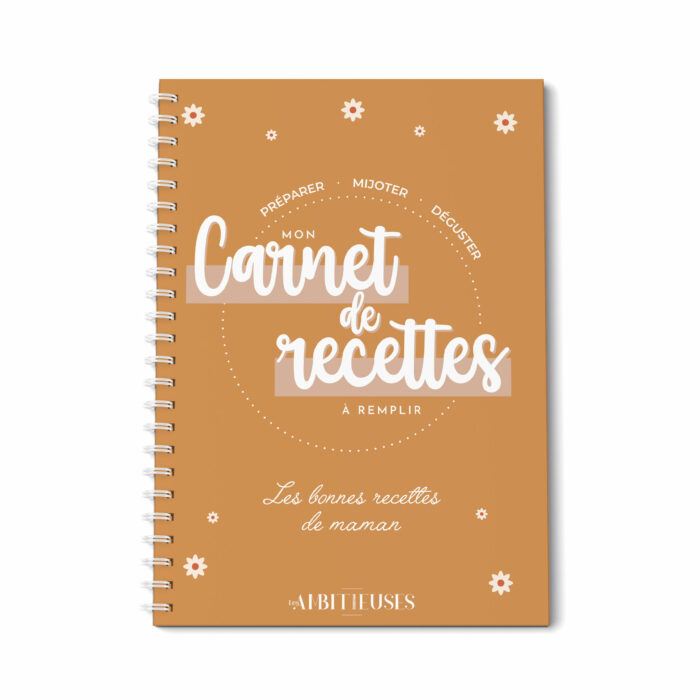 Cadeau maman carnet de recettes à remplir