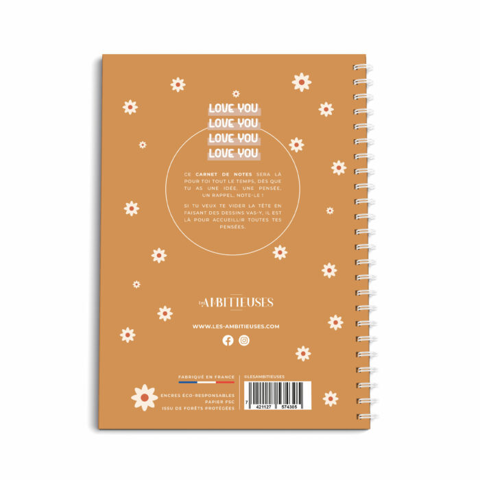 Carnet de notes édition limité fête des mamans