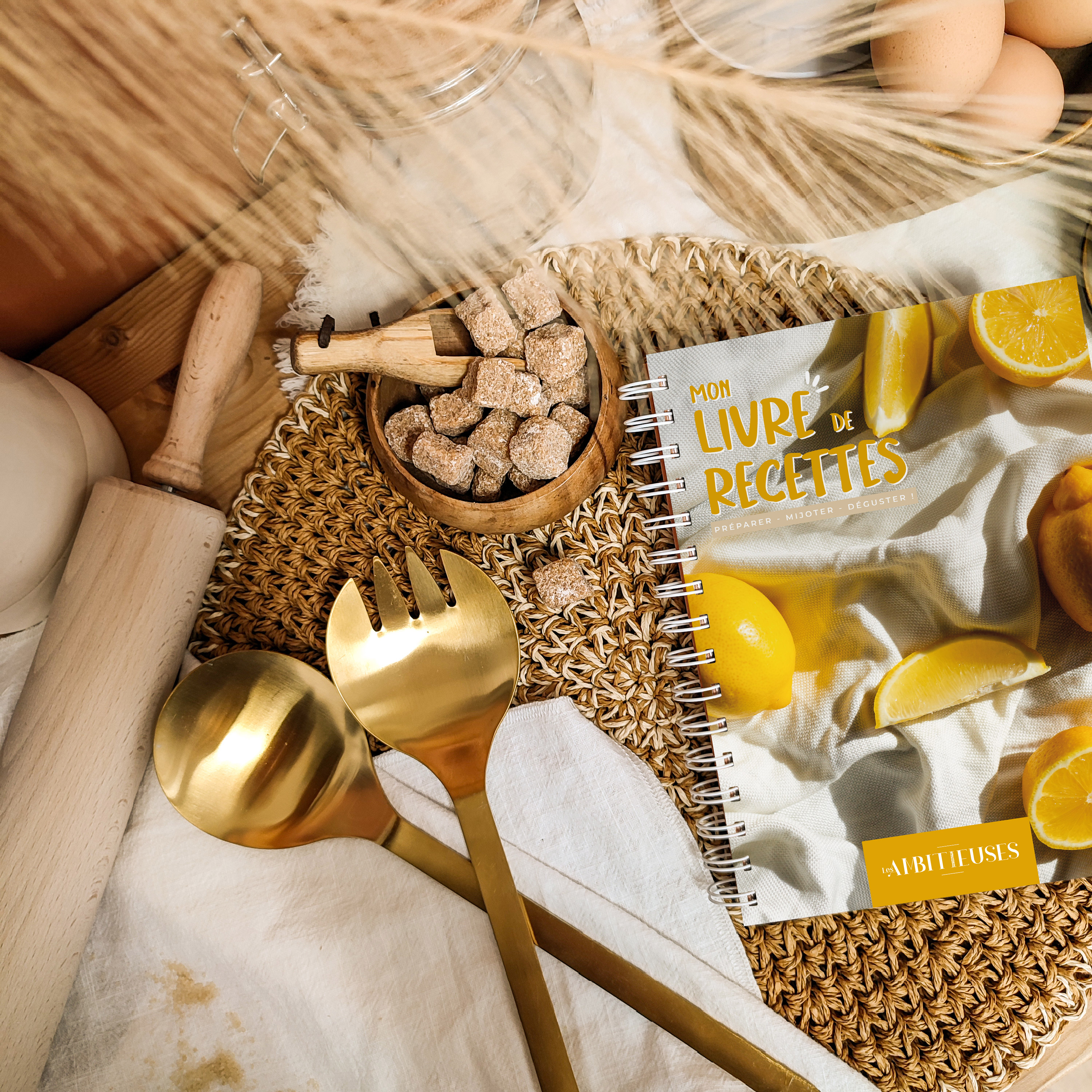Livre de recettes à remplir - Citron