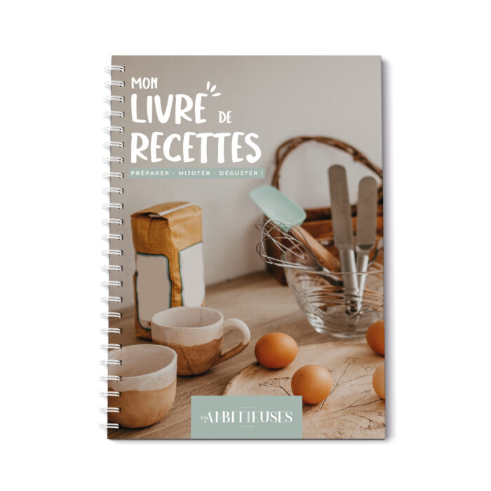 Livre de recettes bleu recto