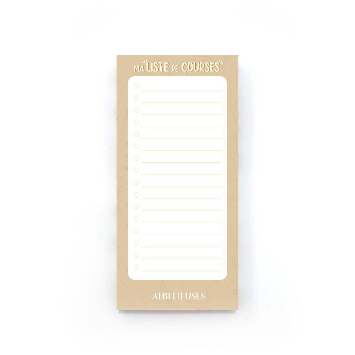 Liste de courses organisation