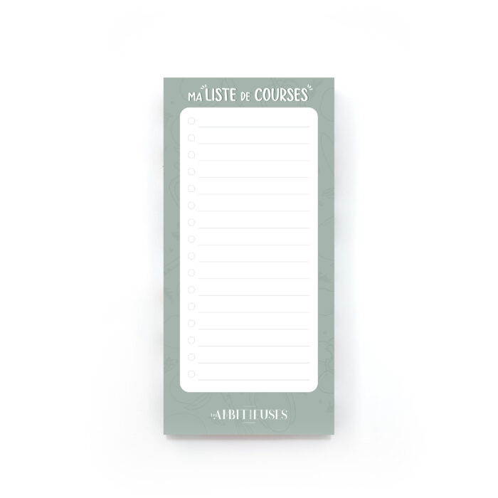 Liste de courses type pour une semaine recto