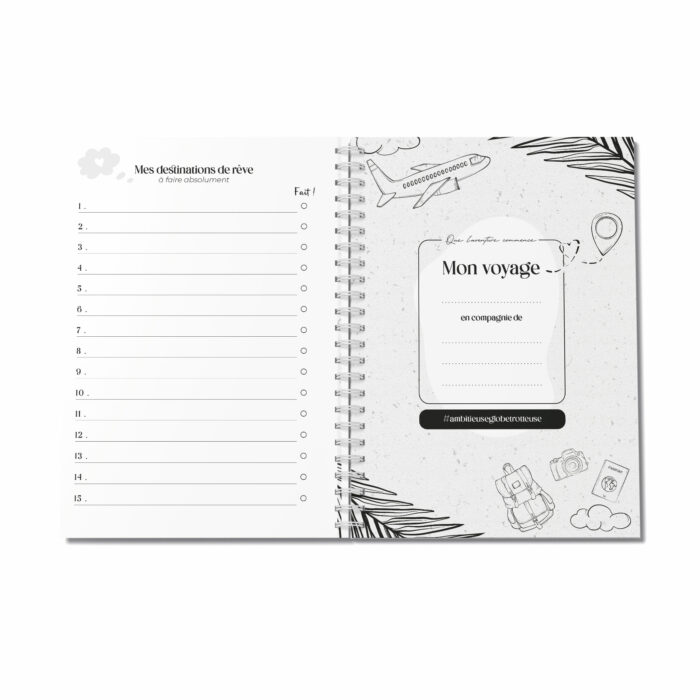 Carnet de voyages bucket list