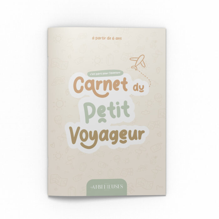 Carnet activités voyage enfant beige