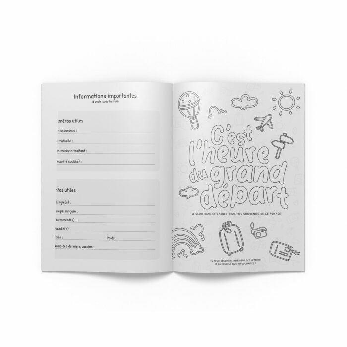 Coloriage enfant vacances