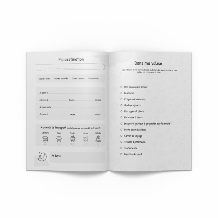 To Do List voyage enfant