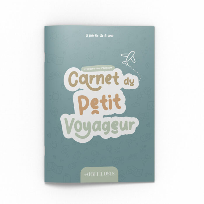 Carnet activités voyage enfant bleu