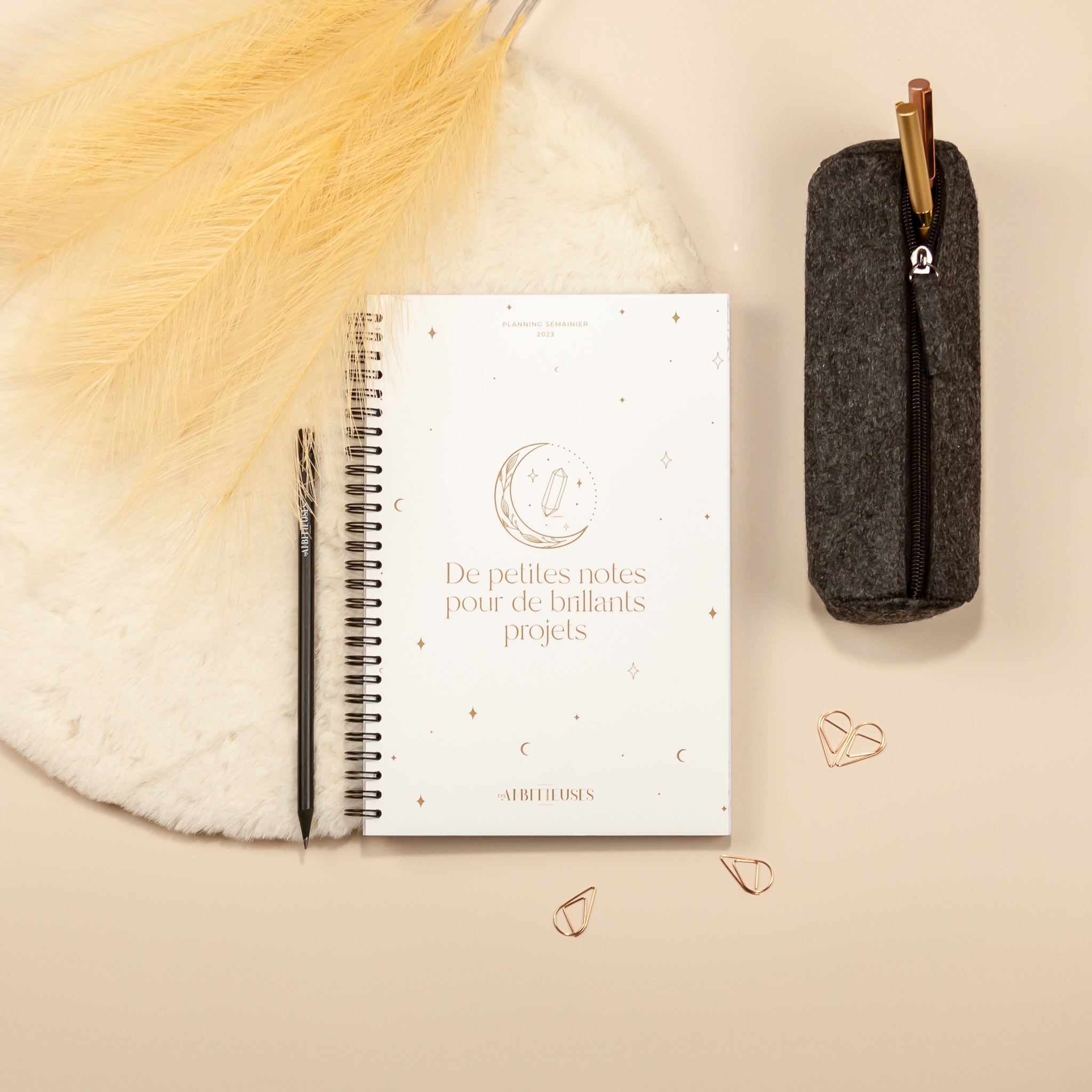 Agenda semainier 2023 - Céleste blanc