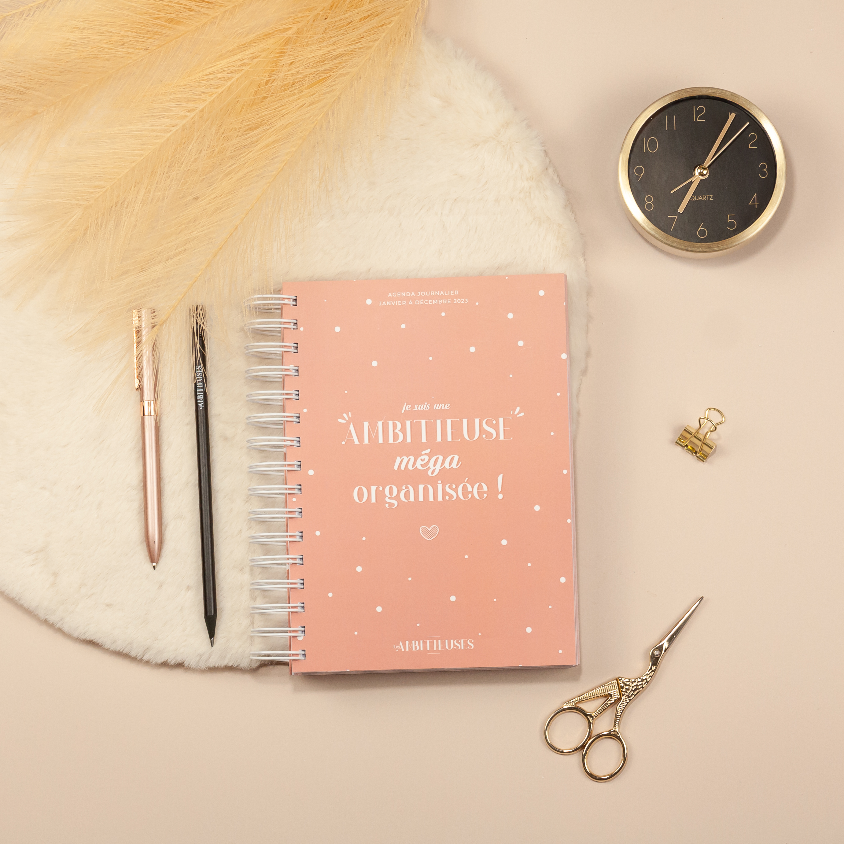 Agenda journalier 2023 - Cocooning rose