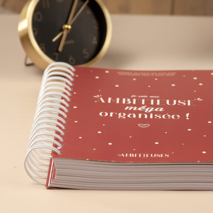 Agenda journalier rouge
