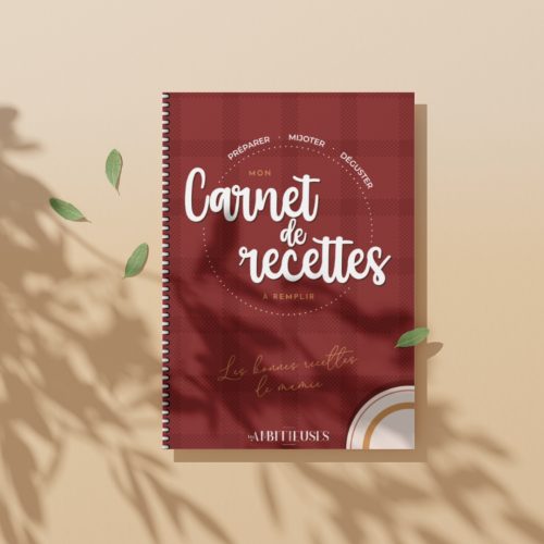 Carnet de recettes à remplir